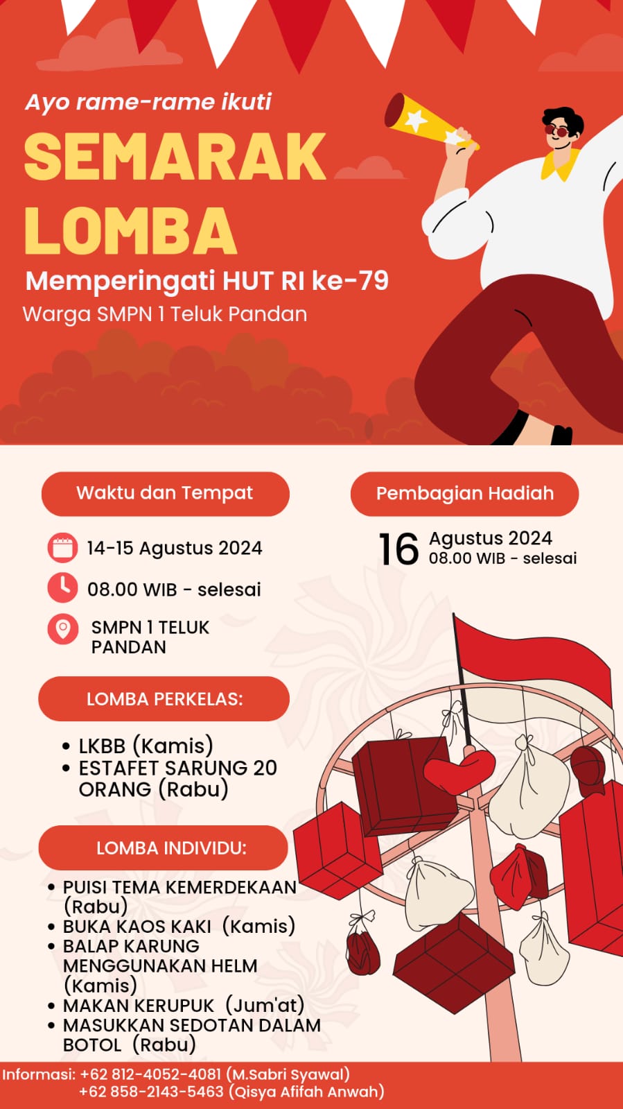 keseruan siswa saat lomba