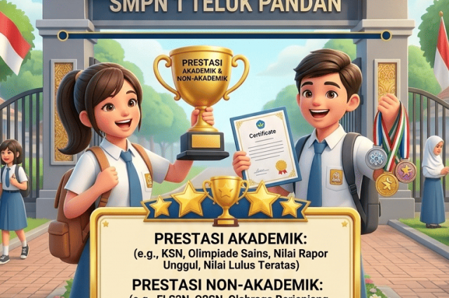 Apresiasi Generasi Berbakat, SPMB Jalur Prestasi SMPN 1 Teluk Pandan TA 2026/2027 Resmi Dilaksanakan