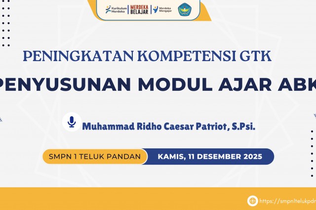 SMPN 1 Teluk Pandan Tingkatkan Mutu GTK Melalui Pelatihan Pendidikan Inklusi
